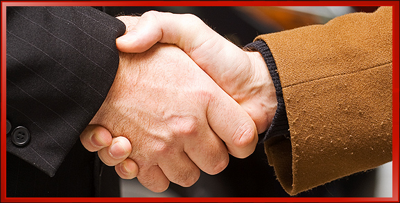 B2B Business to Business Handshake