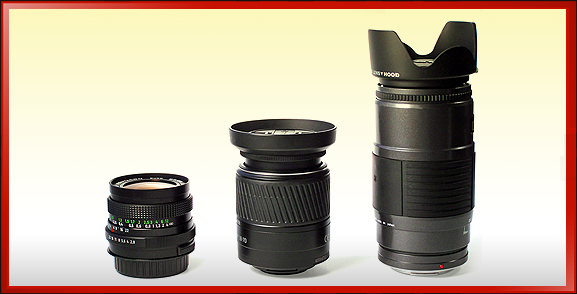 TWO CINE LENSES 50 & 35mm from pro movie cameras, RO3-3, RO4-1