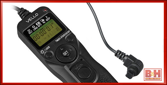 Vello ShutterBoss Timer Remote for Canon with 3-Pin Connection