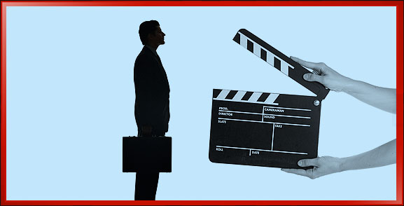 Business Man Film Clapper Slate
