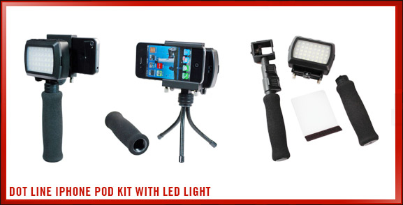 Dot Line iPhone Pod Kit With LED Light
