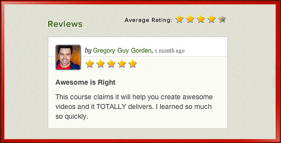 5-Star Great Review, Online Video Training Course