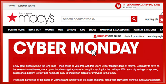Macy's Cyber Monday