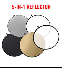 Raya 5-in-1 Collapsible Reflector Disc – Reel Designer
